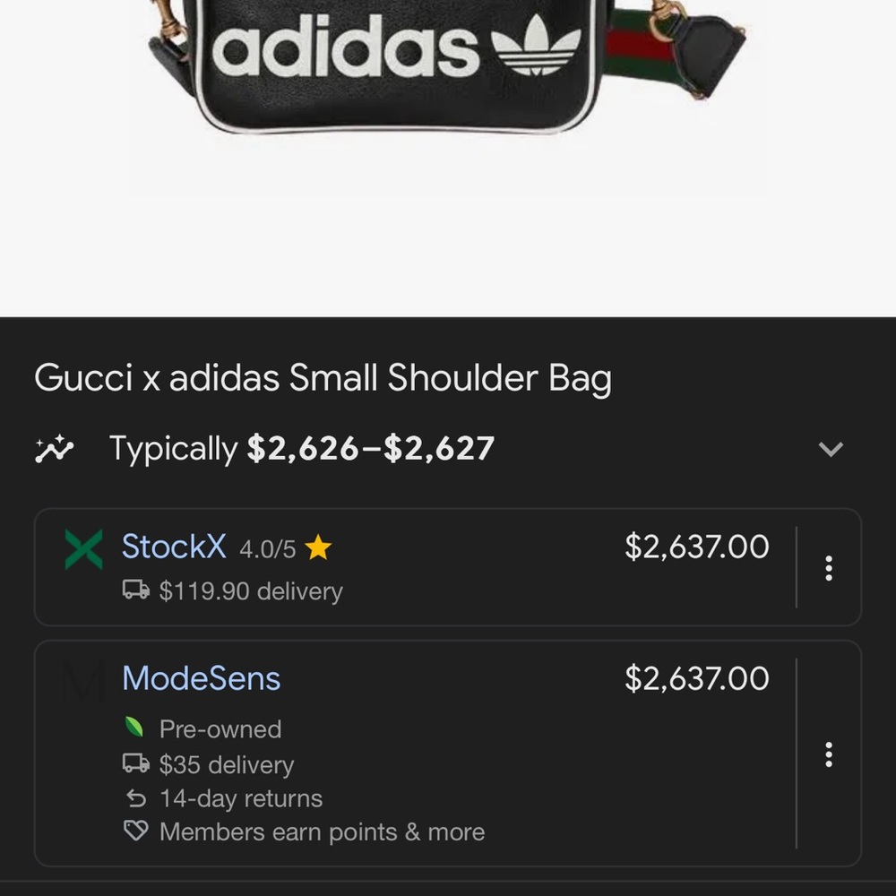 GUCCI x adidas Small Shoulder Bag - Picture 5 of 5